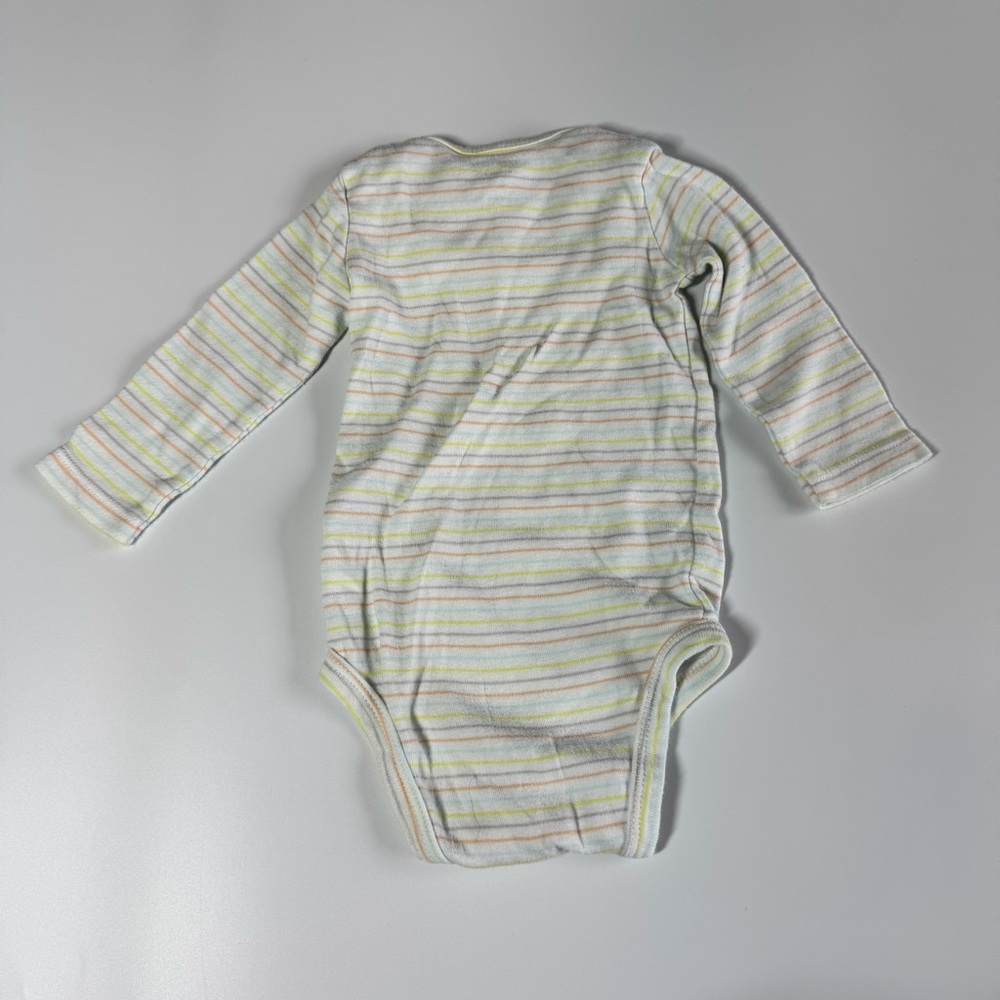 Baby Girl Onesies Size 6 Months Bodysuits Stripes Polka Dots Carter’s Yellow - Picture 16 of 16